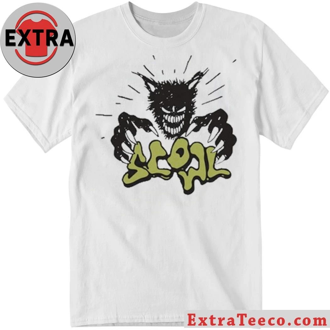 Scowl Cartoon Wolf 2026 T-Shirt