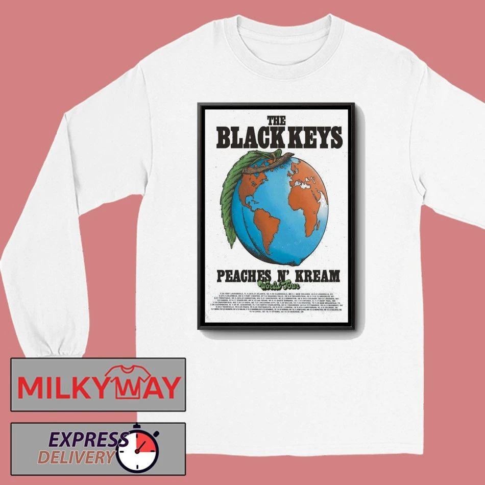 The Black Keys Peaches N’ Kream World Tour 26 Poster shirt