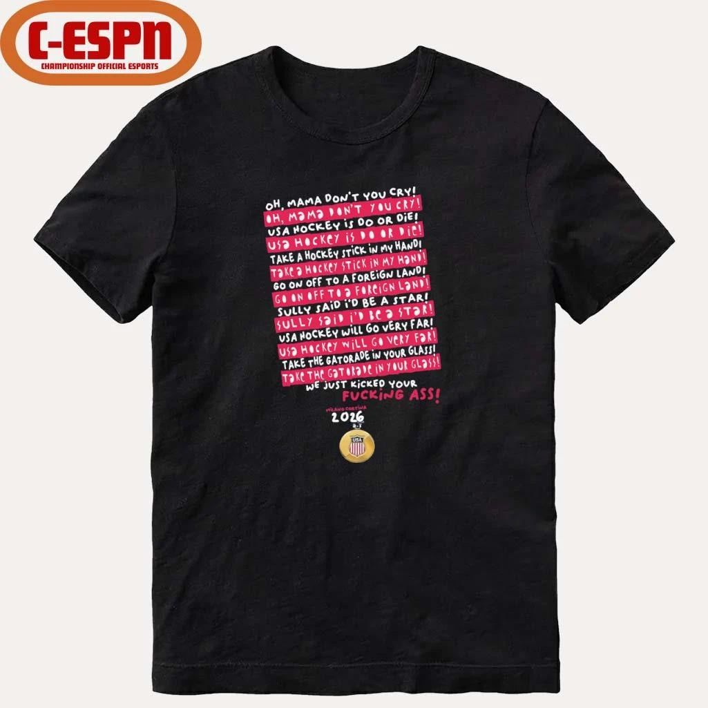Oh Mama, Don’t You Cry USA Hockey shirt
