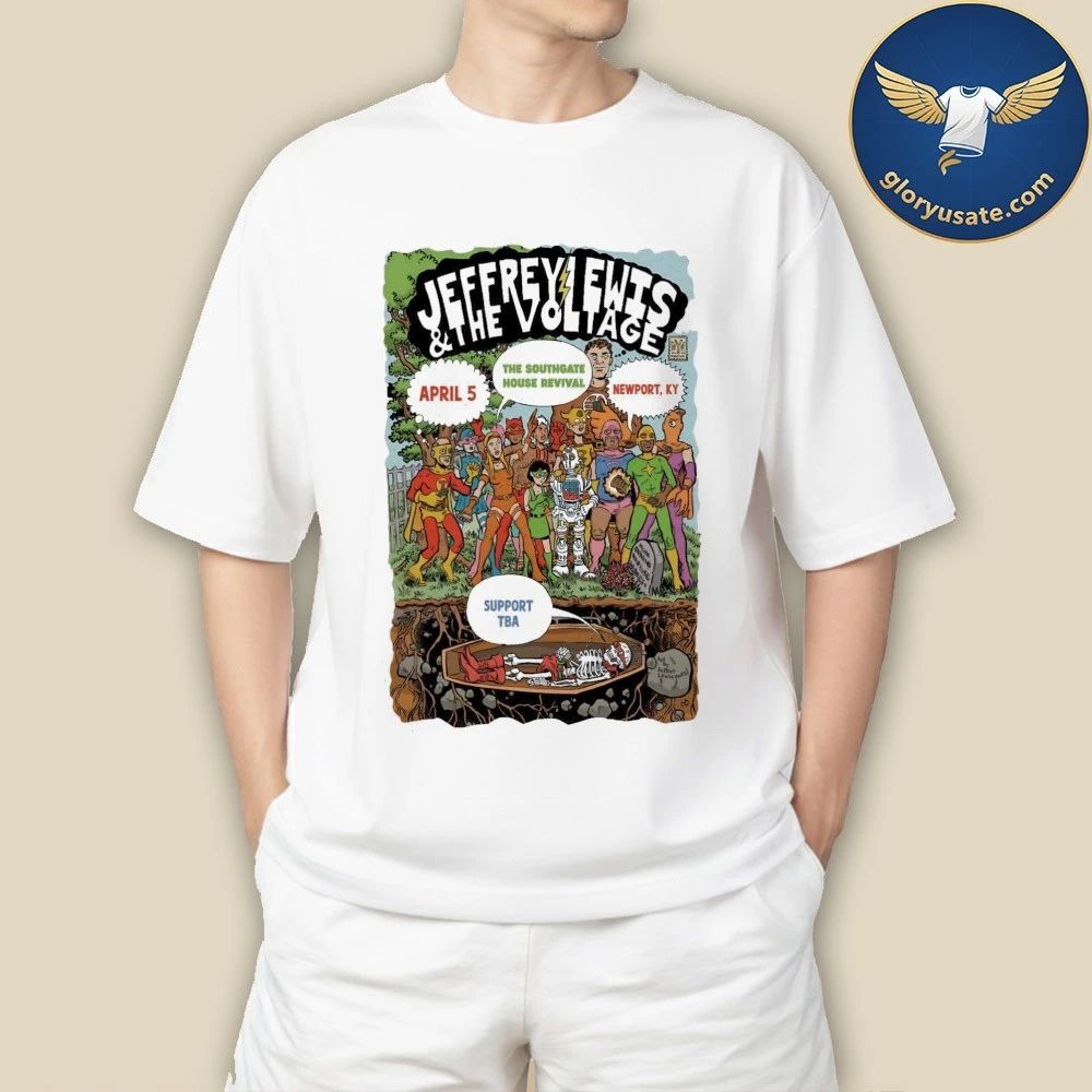 Jeffrey Lewis And The Voltage 4-5-2026 Newport KY Poster Shirt