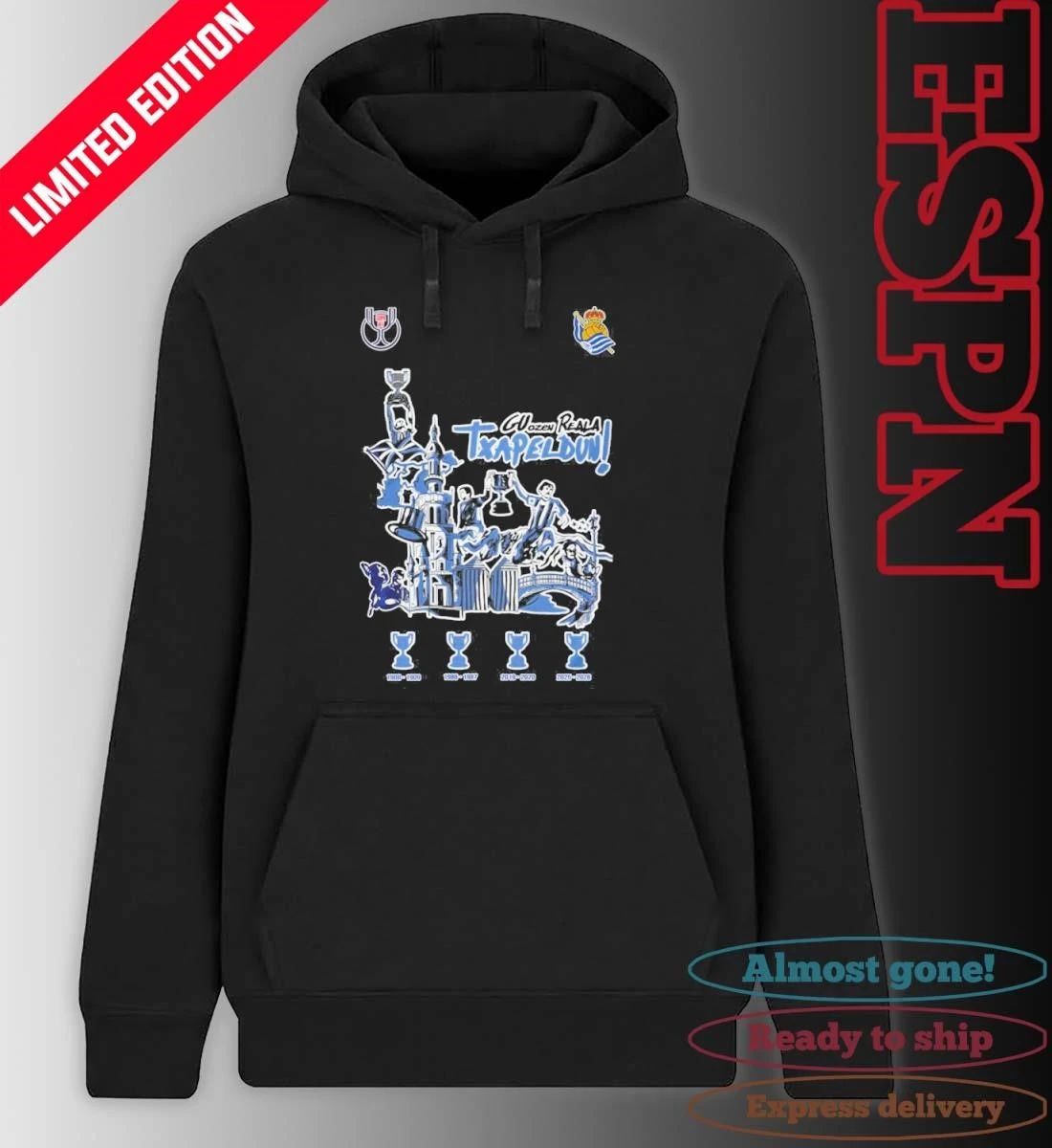 Real Sociedad Guozhen Reala Txapel Dun Campeones Shirt