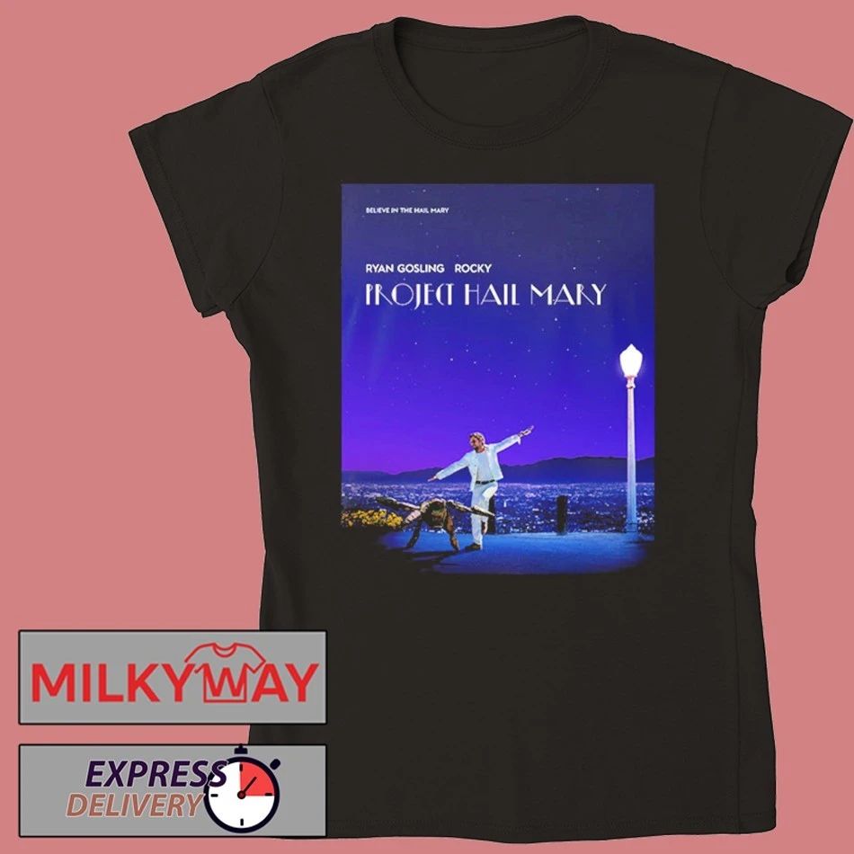 Project Hail Mary Inspired Poster La La Land Ryan Gosling Rocky shirt
