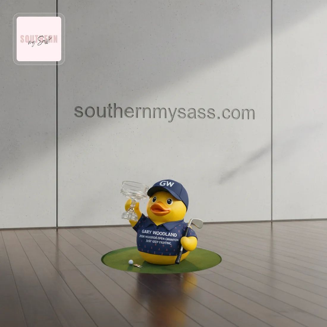 Gary Woodland 2026 Houston Open Champion Golf Rubber Duck