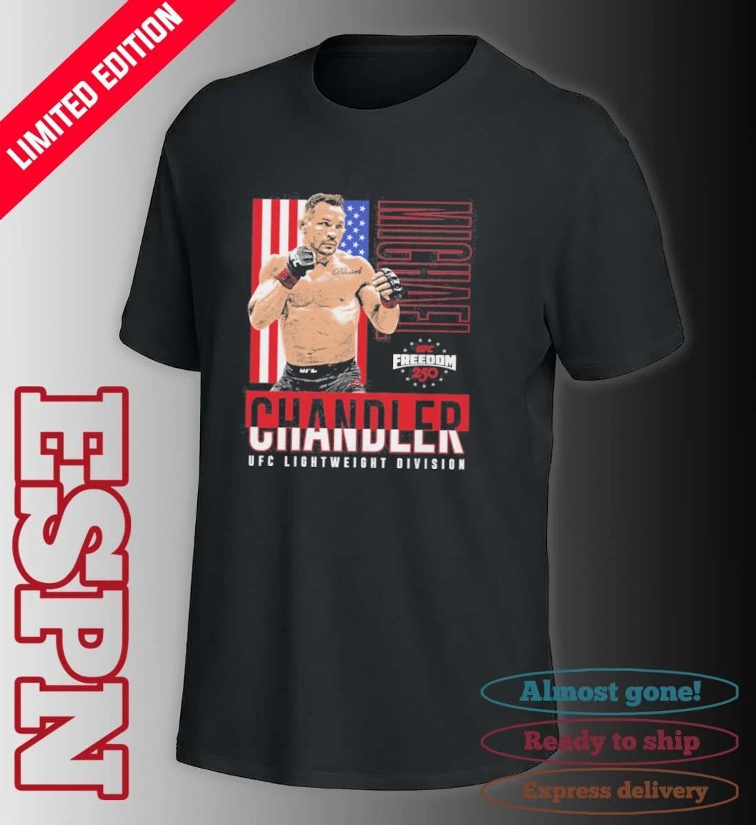 Michael Chandler UFC Freedom 250 Flag T-shirt