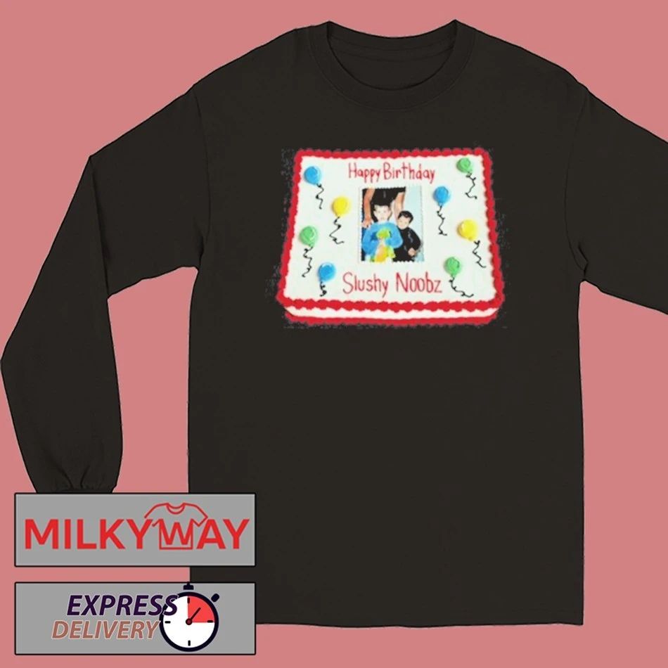 Slushy Noobz Birthday Cake Shirt