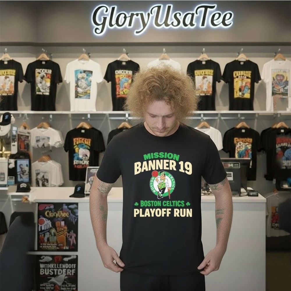 Mission Banner 19 Boston Celtics Playoff Run Shirt
