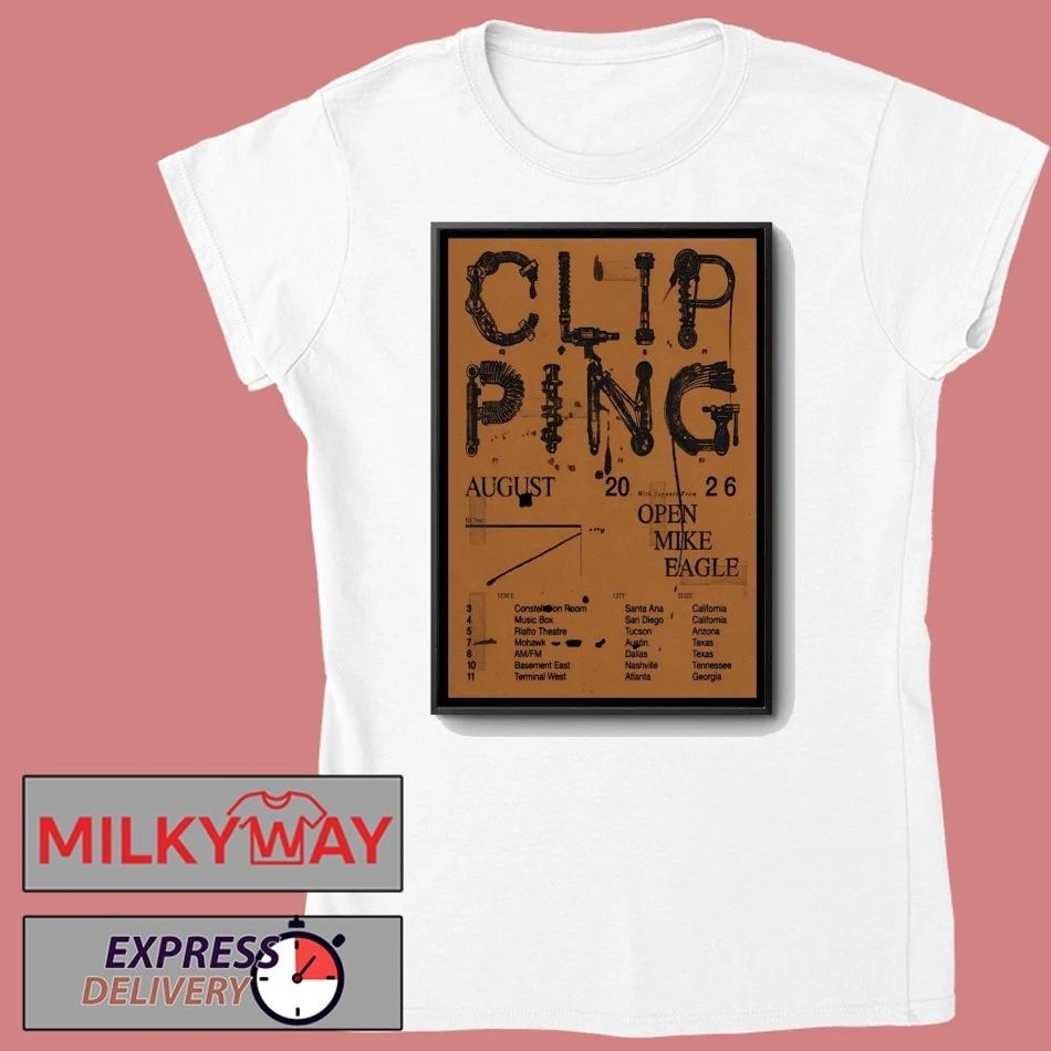 Clipping Poster August 2026 Shows shirt