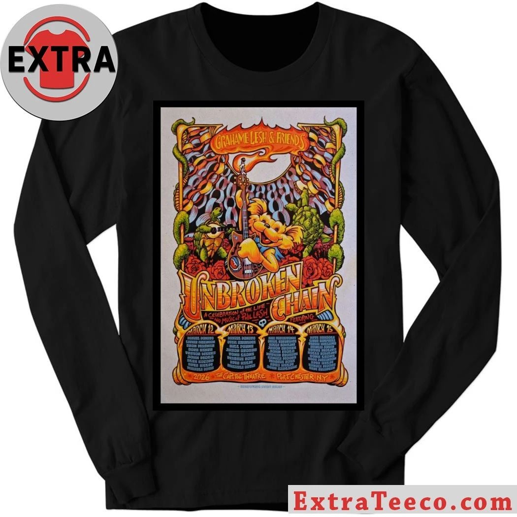 Grahame Lesh & Friends Unbroken Chain 2026 Four Day Poster Shirt