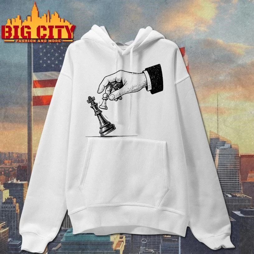 Anti Trump Pawn Knocks Down King Chess Shirt