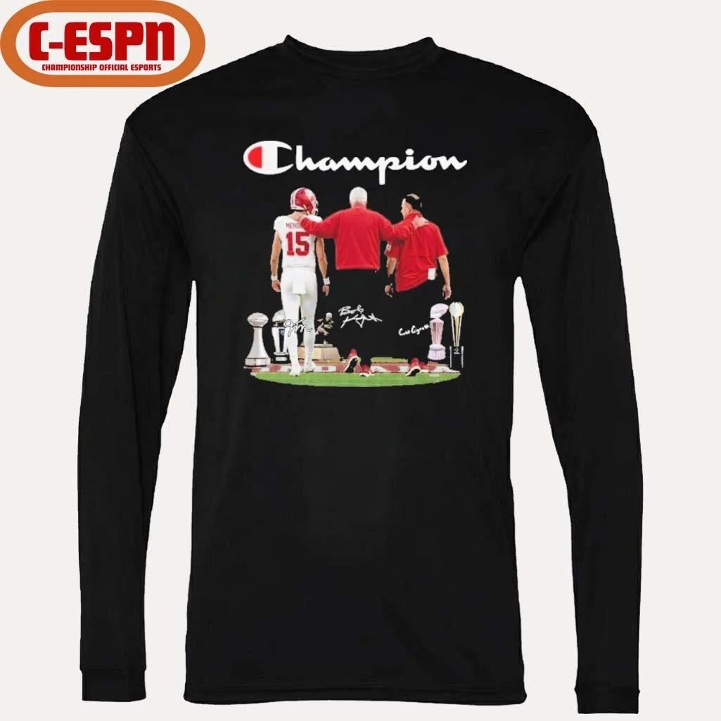 Champion Fernando Mendoza, Curt Cignetti And Bob Knight Indiana Football Shirt