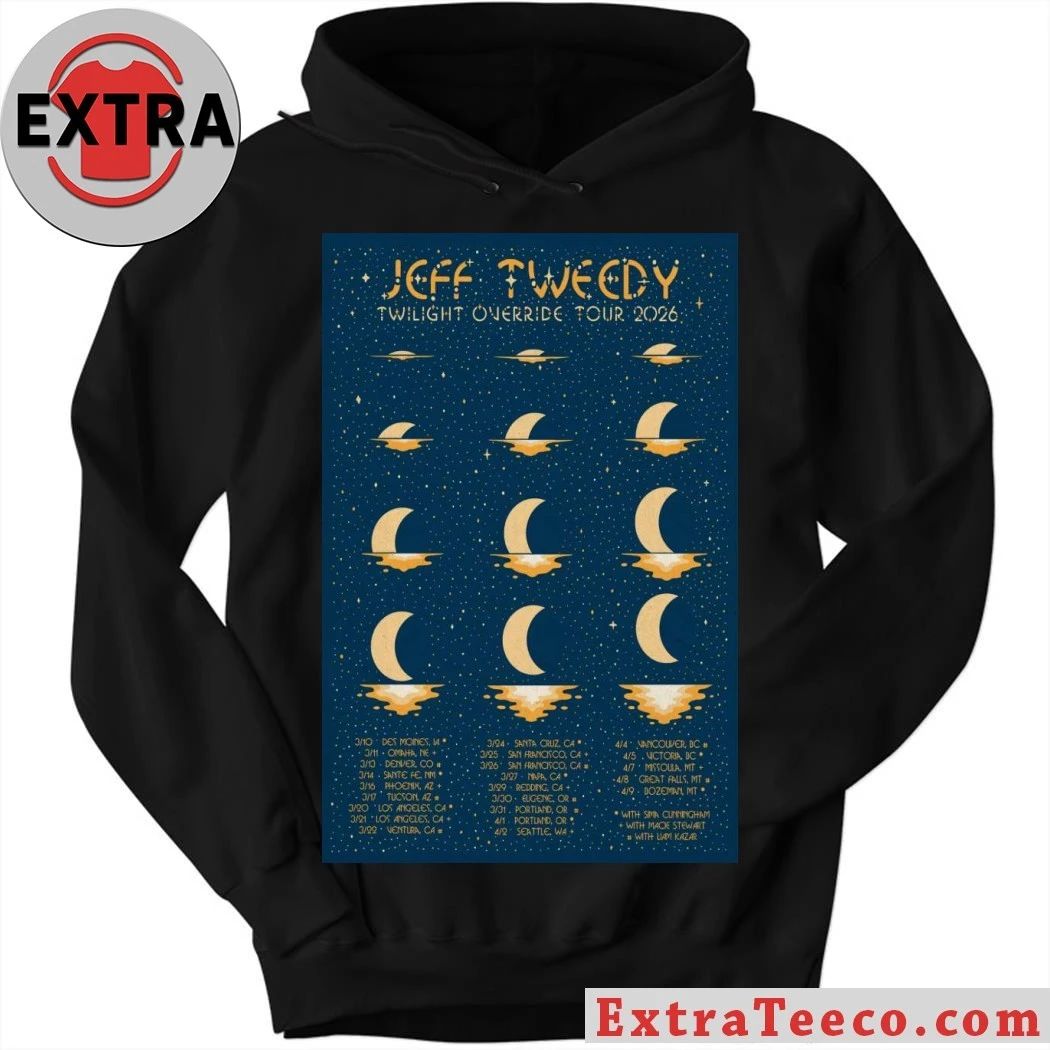 Jeff Tweedy Twilight Override March-April 2026 Tour Poster T-Shirt