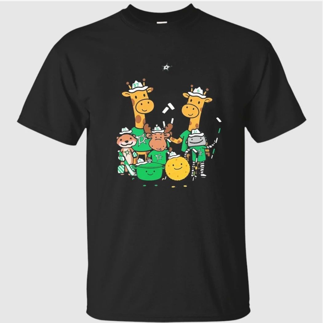 Dallas Stars Cartoon Group Illustration Shirt