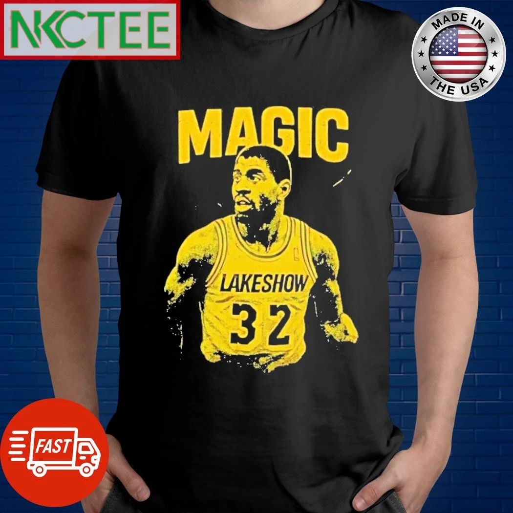 Magic Johnson Los Angeles Lakers Show 32 shirt