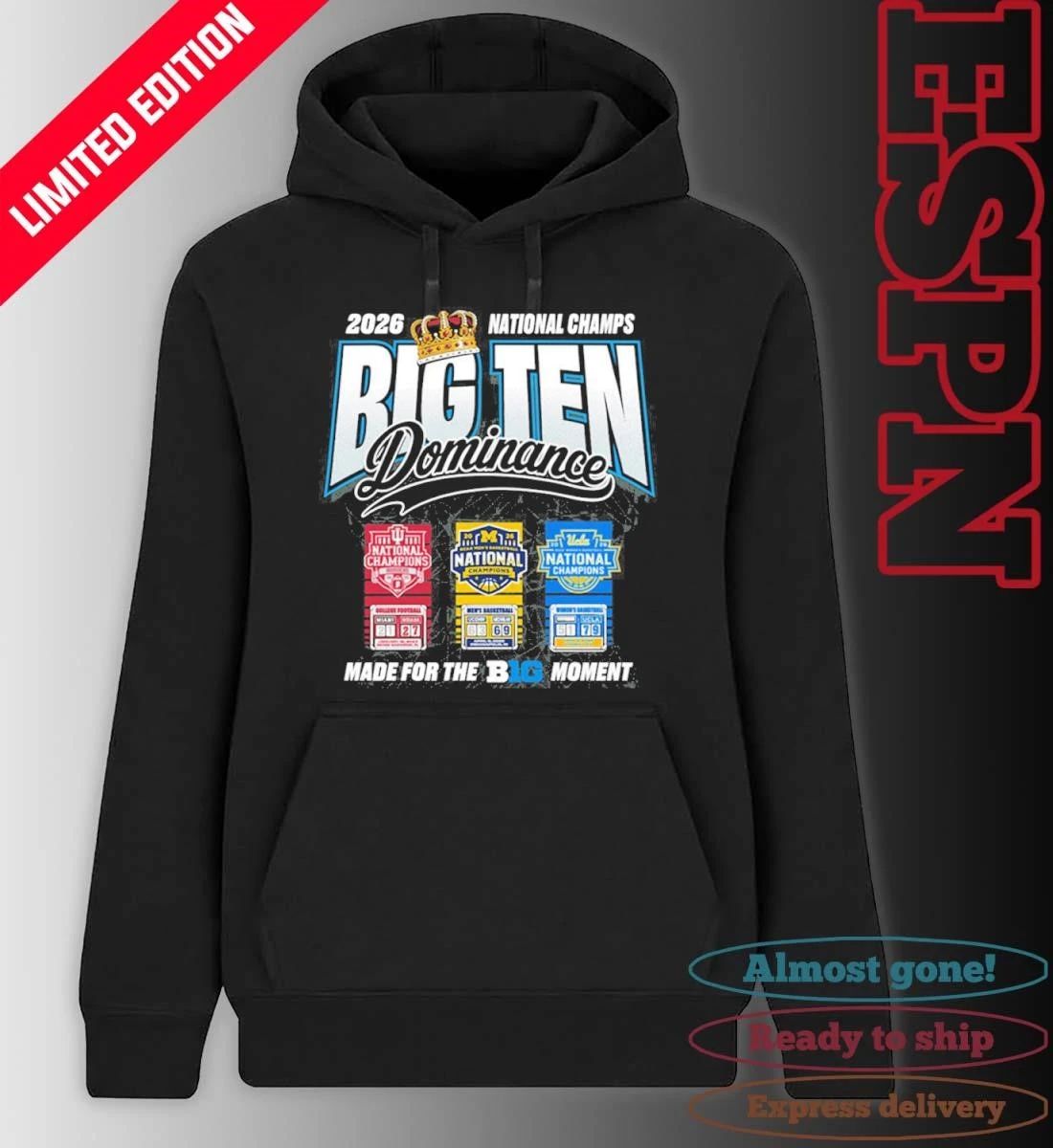 The King National Champs Big Ten Dominance 2026 Made For The Big Ten Moment Shirt
