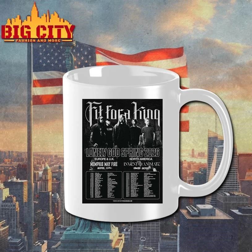 Fit For A King Lonely God Spring 2026 Schedule Tour Dates Poster Shirt