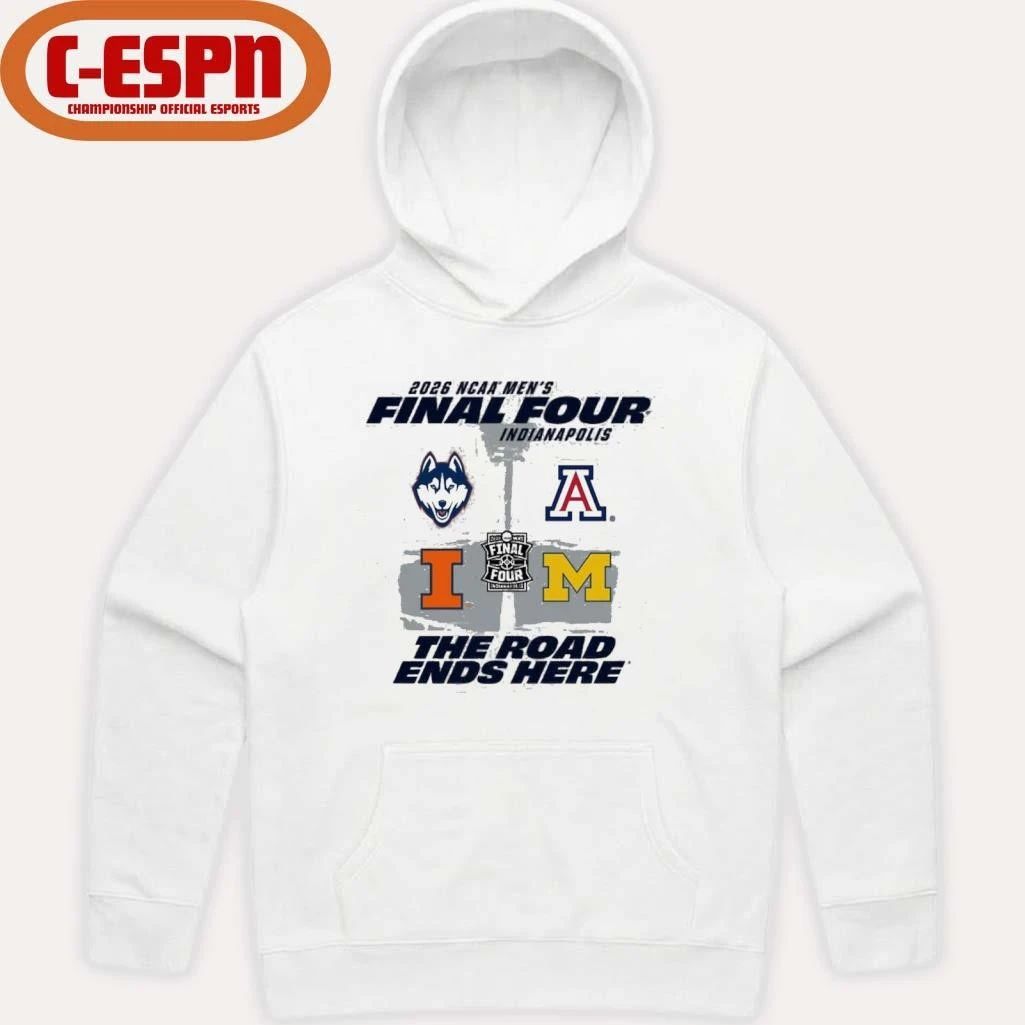 Illinois Fighting Illini Basketball Final Four Field 4 Teams Shirt