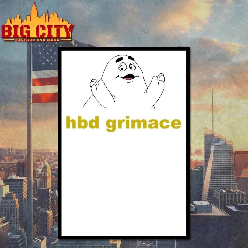 Hbd Grimace Funny Shirt
