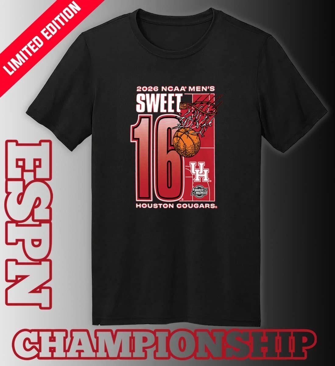 Houston Cougars 2026 NCAA March Madness Sweet 16 Bound Net Shirt