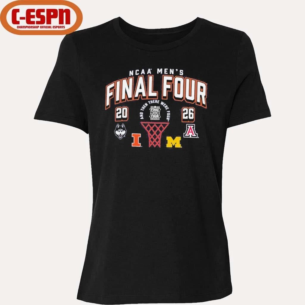 Uconn, Illinois, Michigan And Arizona NCAA Men’s Final Four 2026 Shirt
