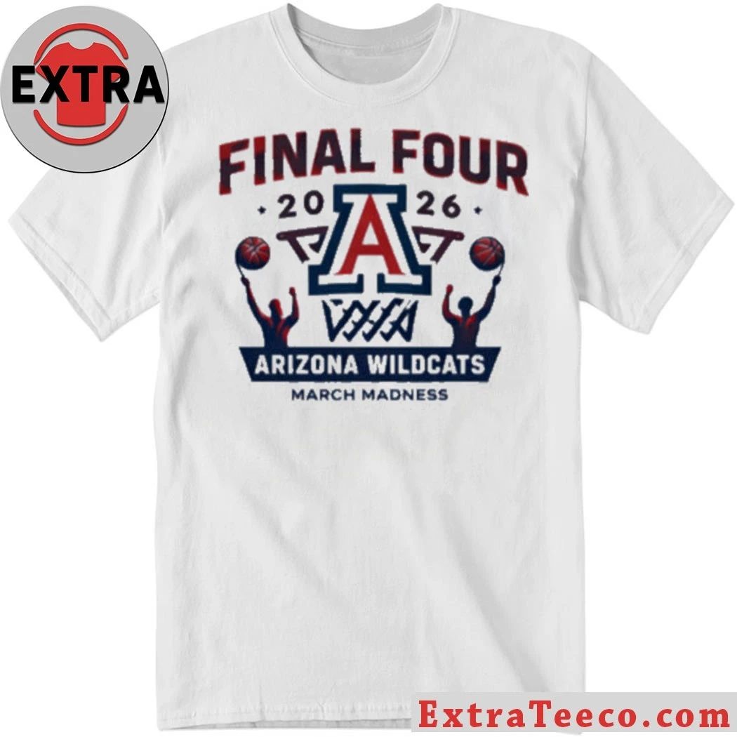 Original Arizona Wildcats Final Four 2026 Basketball Logo T-Shirt – Top-Rated Gift for College Basketball Lovers