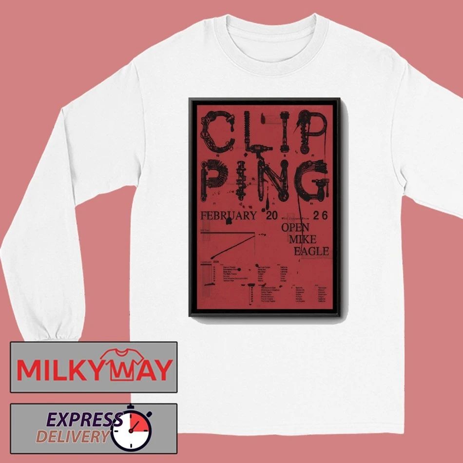 Clipping February 2026 Tour USA Poster shirt