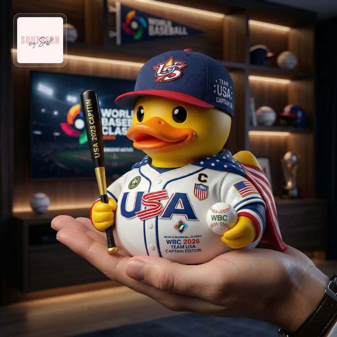 World Baseball Classic WBC 2026 Team USA Captain Rubber Duck