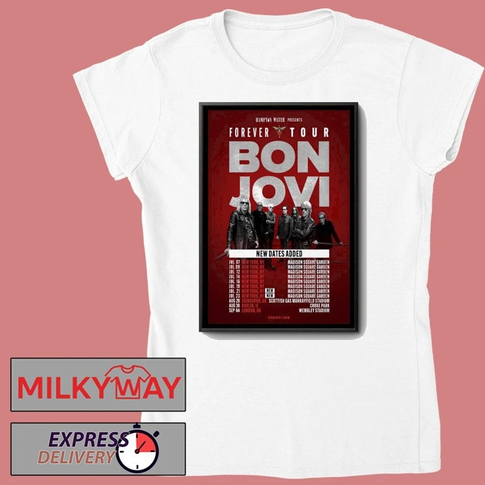 Bon Jovi Tour 2026 Poster shirt