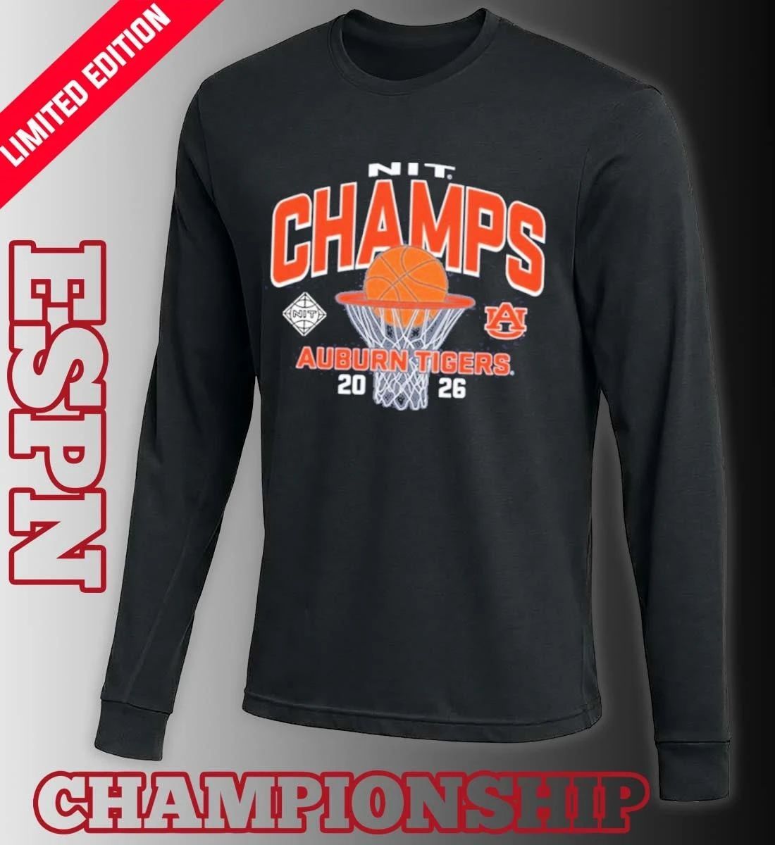 Auburn Tigers 2026 Men’s Basketball NIT Champions Shirt