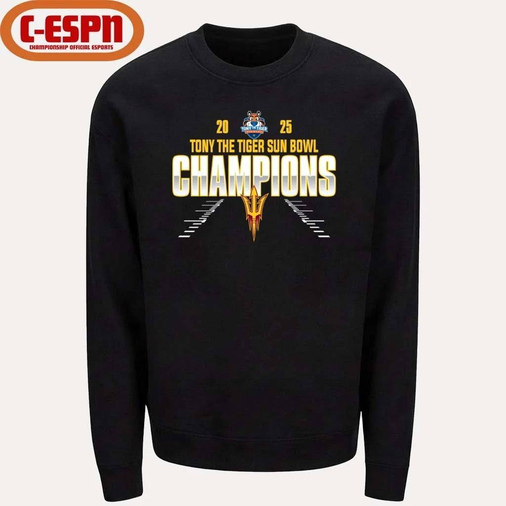 Arizona State Sun Devils Sun Bowl Champions 2025 Shirt