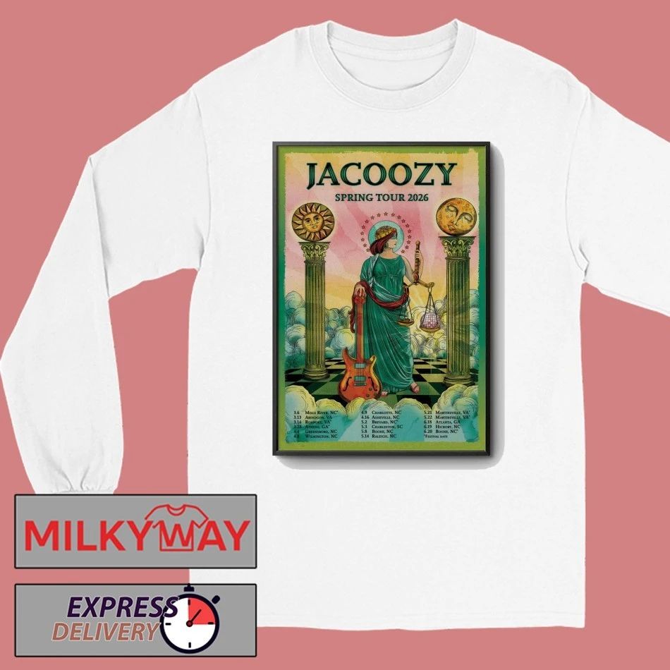 Poster Jacoozy Spring 2026 Tour shirt