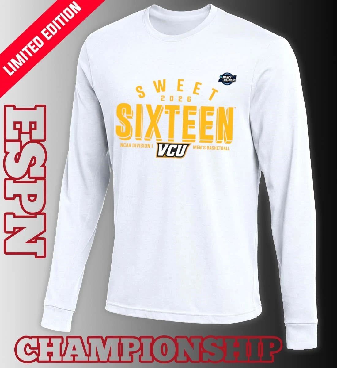 Sweet 16 VCU Rams 2026 NCAA Men’s Basketball T-Shirt