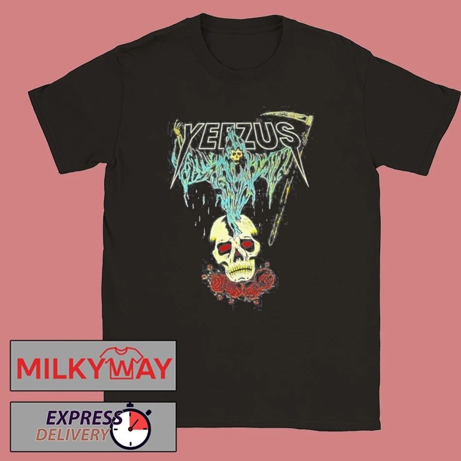 Kanye West Ye Yeezus Grim Reaper Skull And Roses shirt