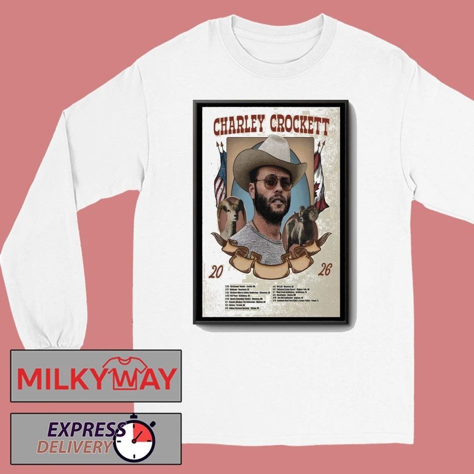 Charley Crockett Tour 2026 Poster shirt