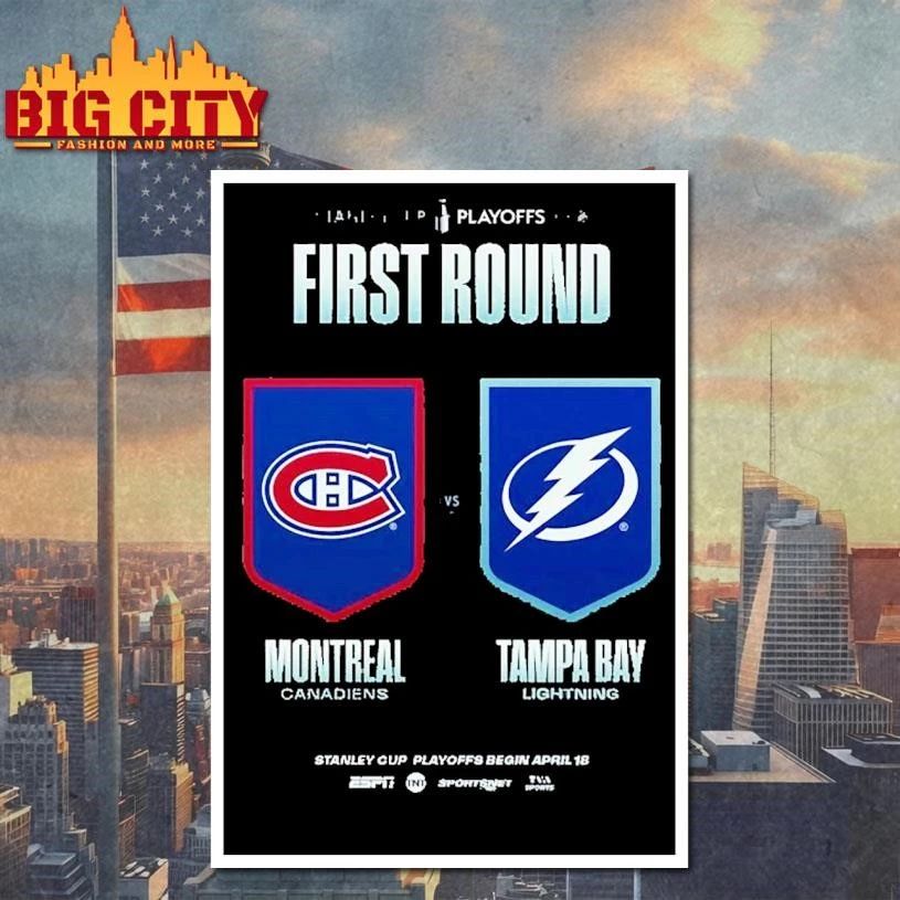 Montreal Canadiens Vs Tampa Bay Lightning NHL Stanley Cup Playoffs 2026 First Round Shirt
