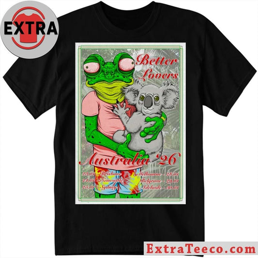 2026 Better Lovers Australia Tour Poster T-Shirt