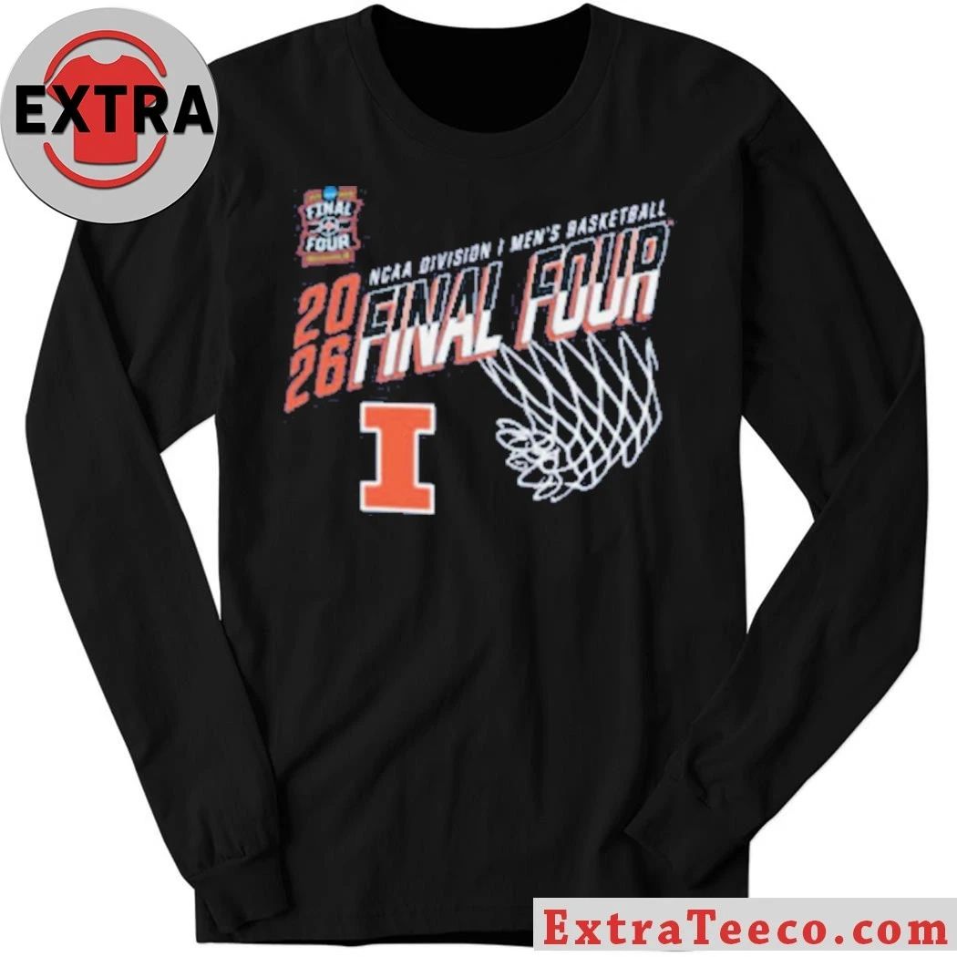 Illinois Division I Men’s Basketball 2026 Final Four T-Shirt- Top-Rated Gift for College Basketball Lovers