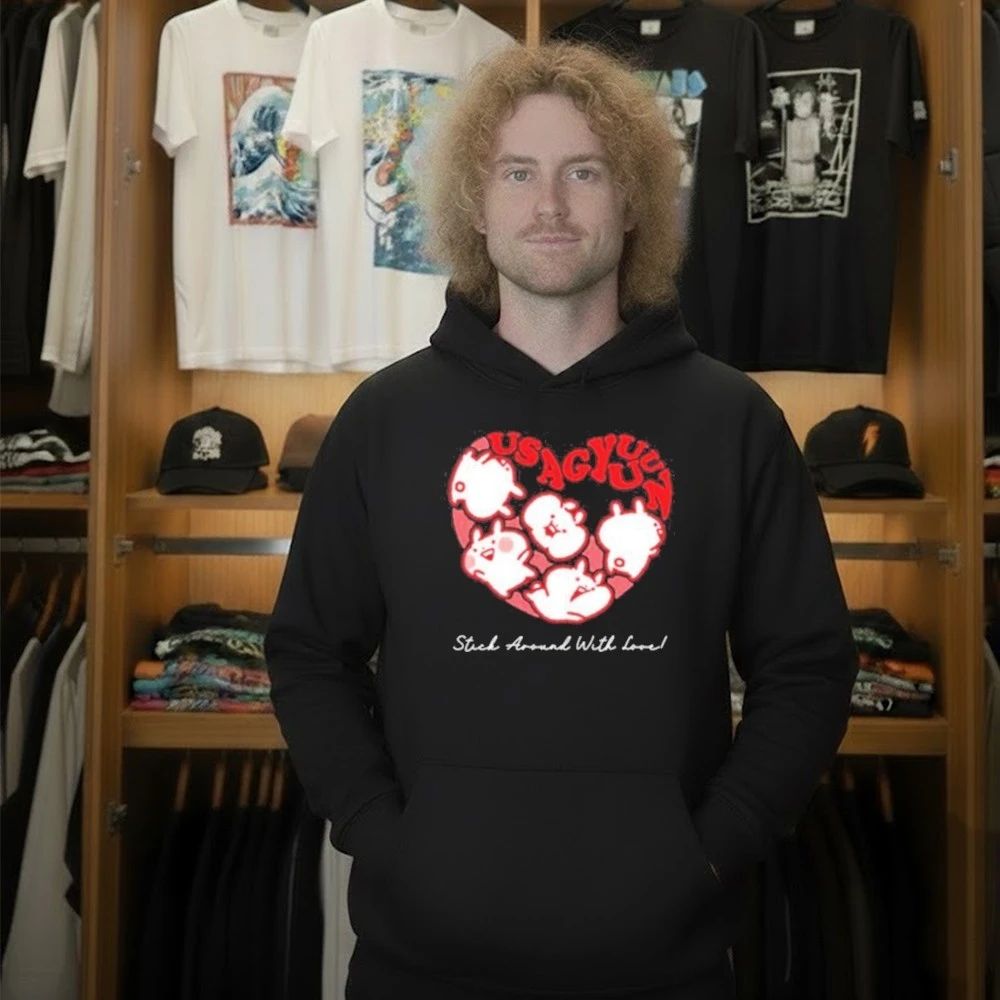 Usagyuuun 9th Anniversary Black T-Shirt