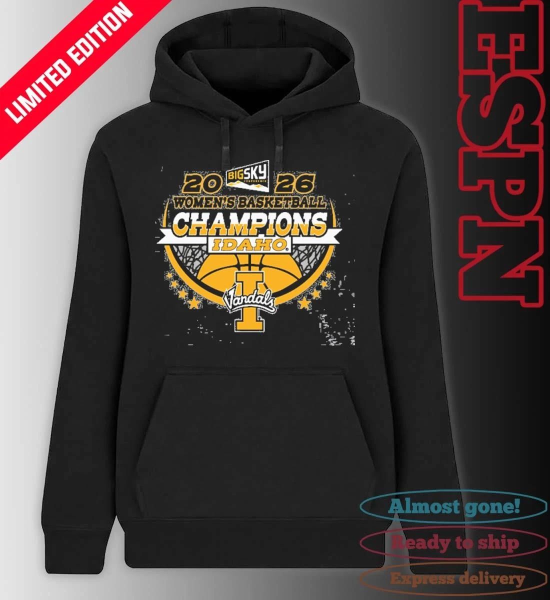 Idaho Vandals 2026 Big Sky Women’s Basketball Champions Shirt
