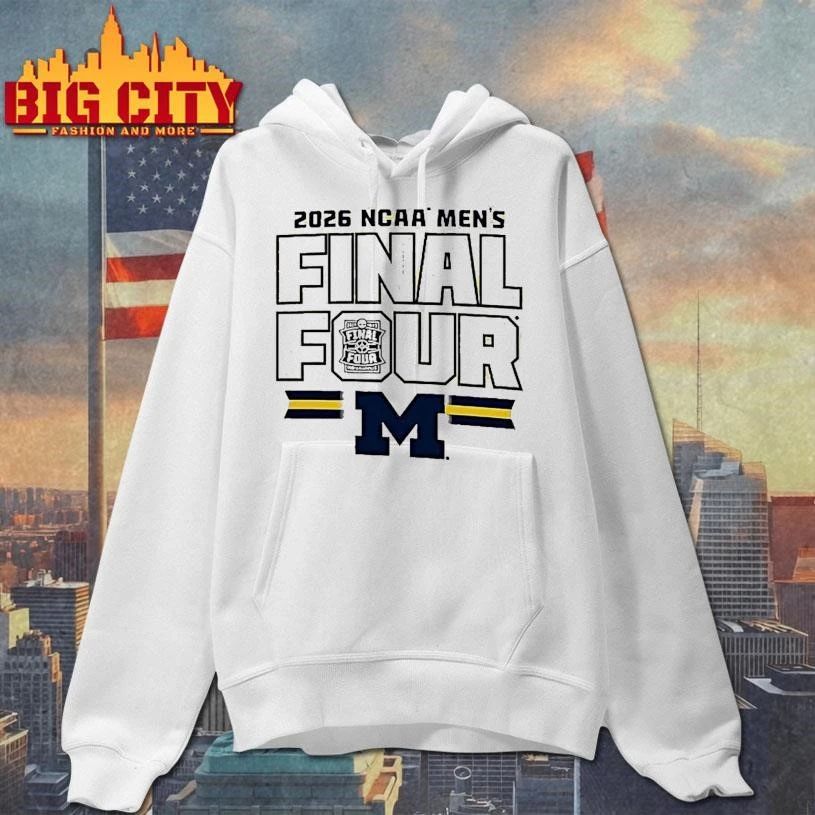 Michigan Wolverines 2026 Mens Basketball Final Four Bound Graphic Shirt