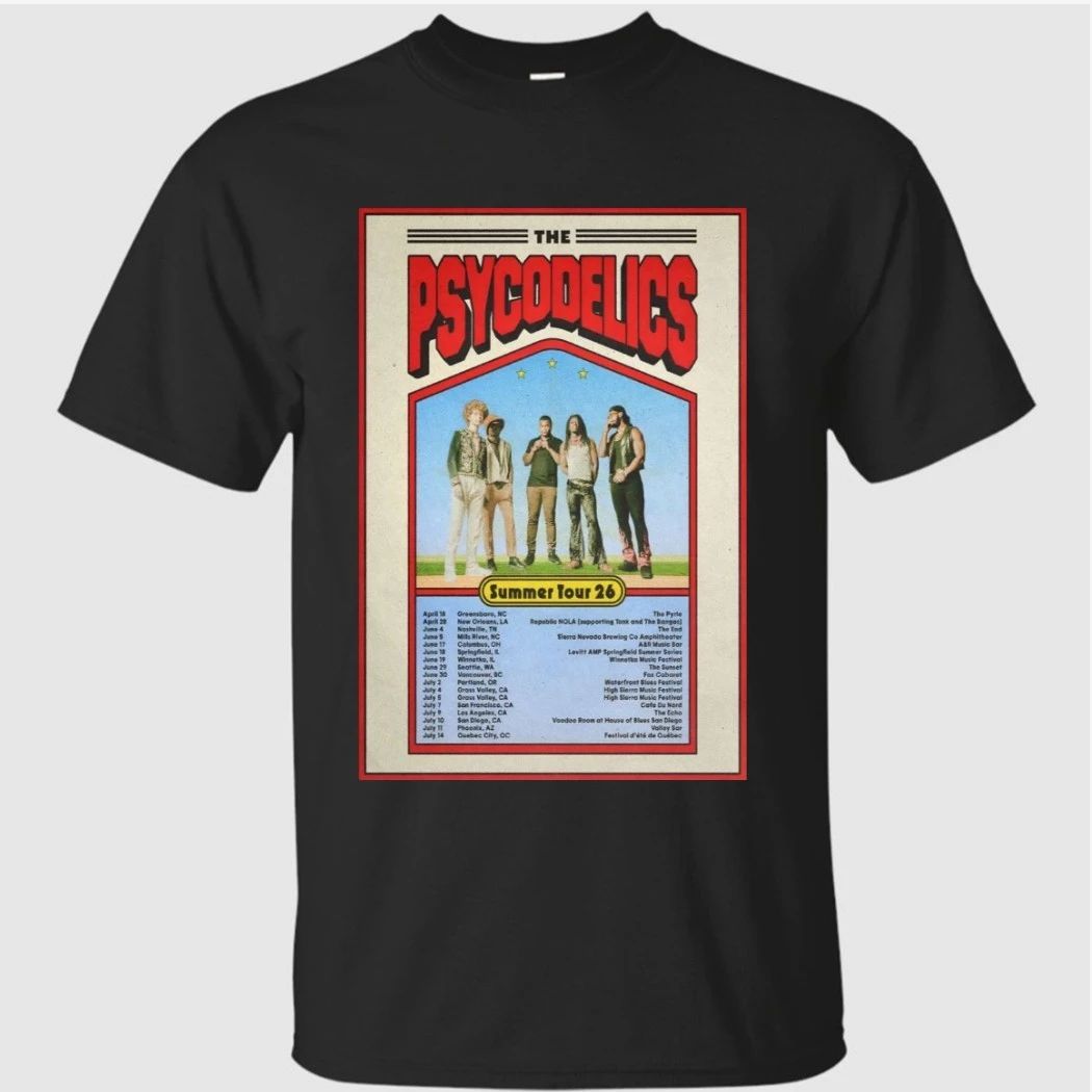 The Psycodelics Summer 2026 Tour Poster Shirt