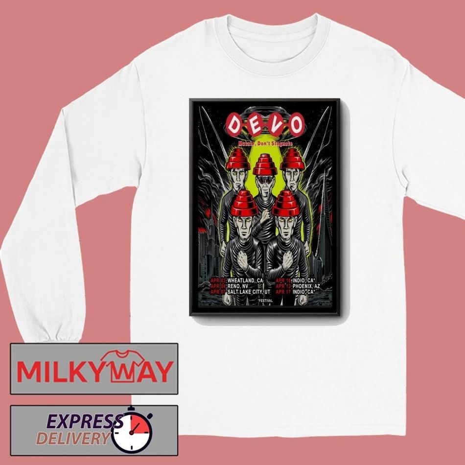 Poster Devo Tour Apr 2026 shirt