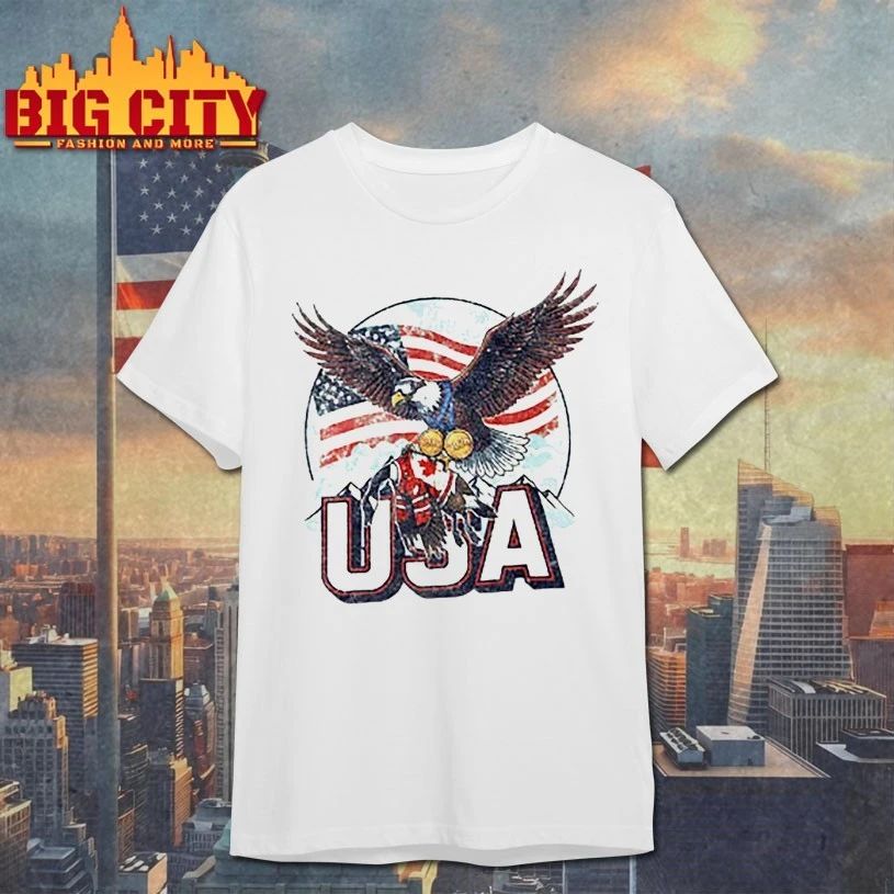 Funny USA Ice Hockey Eagle USA Champions 2026 T-shirt