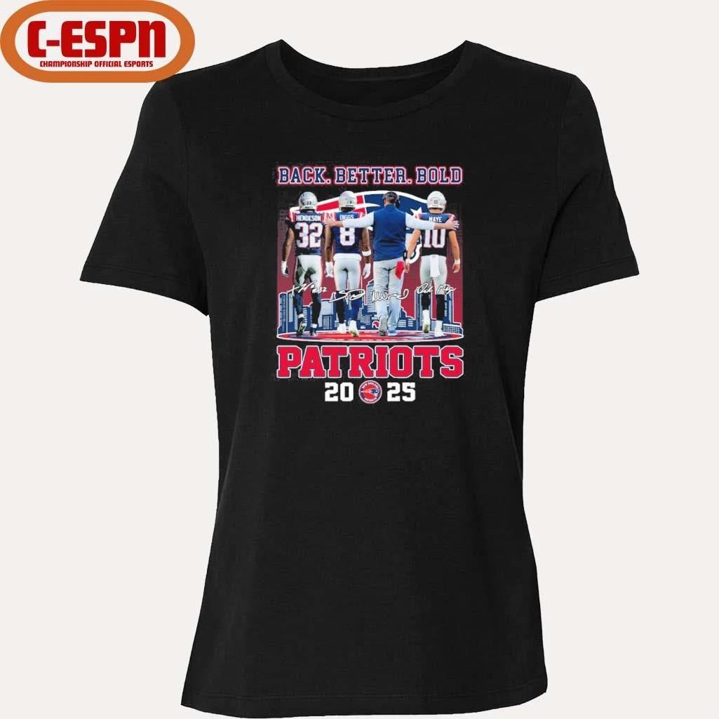 Back Better Bold NE Patriots 2025 2025 AFC East Champions Shirt
