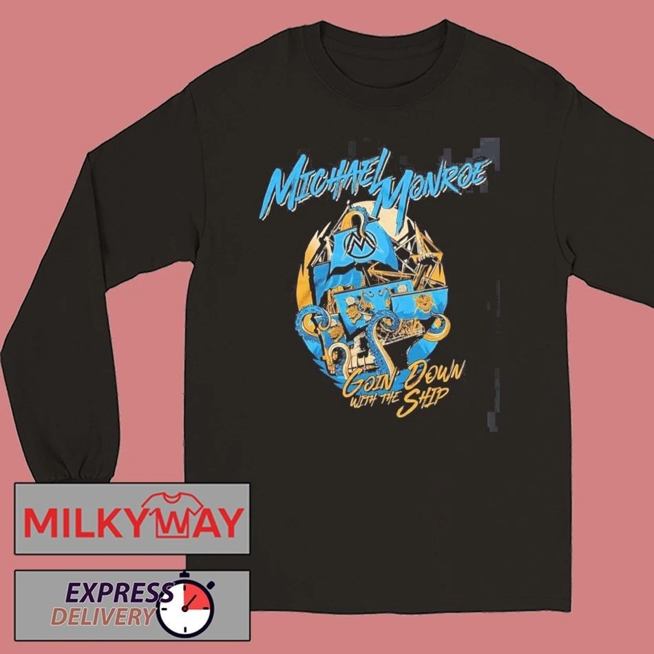 Michael Monroe Underground Garage Cruise Festival 2026 Merch Tee Going Down With The Ship T-Shirt
