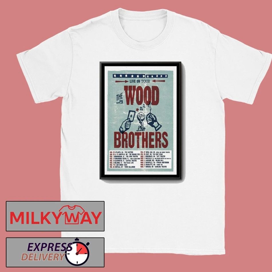 The Wood Brothers Live On New Tour 2026 Poster shirt