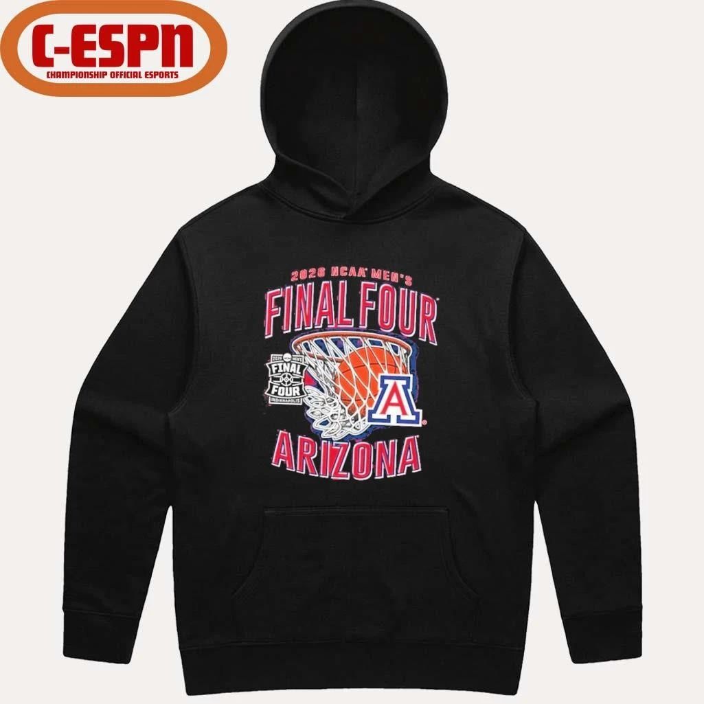 NCAA Arizona Wildcats 2026 Final Four Swoosh Net T-Shirt