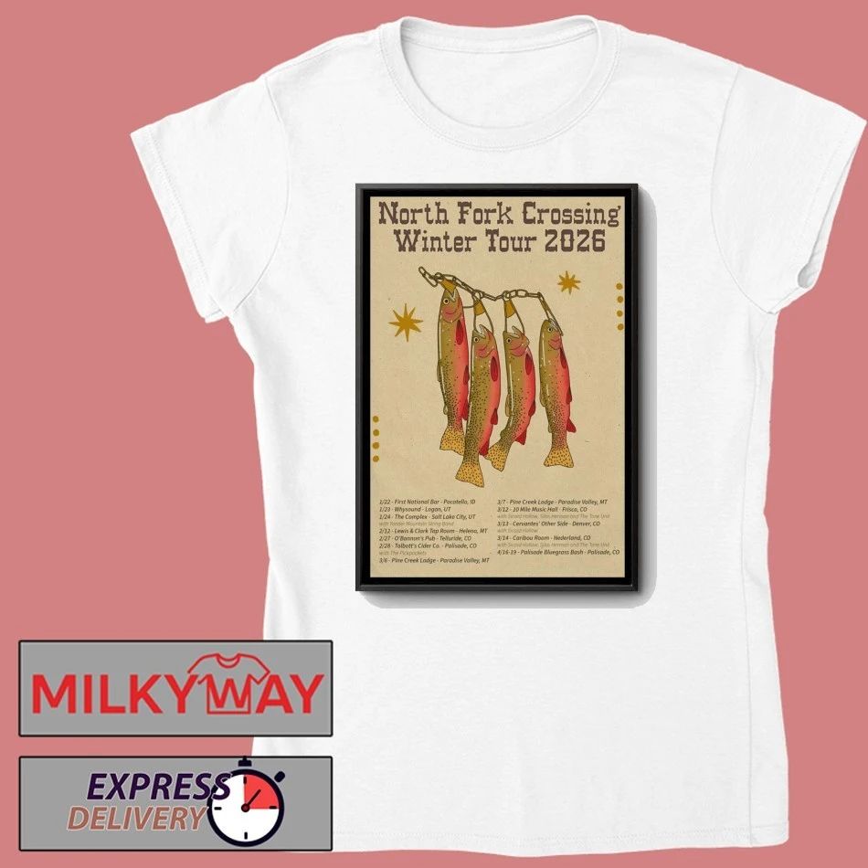 North Fork Crossing Winter Tour 26 Poster shirt