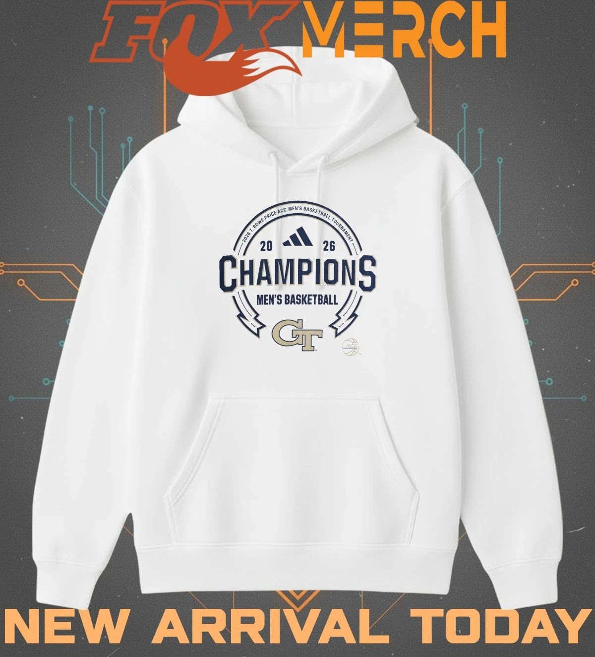 Georgia Tech Yellow Jackets 2026 T.Rowe Price ACC Men’s Basketball Tournament Champions t-shirt