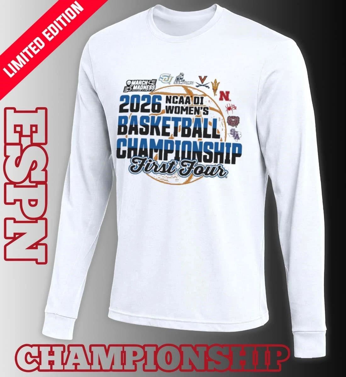 2026 NCAA DI Women’s Basketball Championship – First Four T-shirt