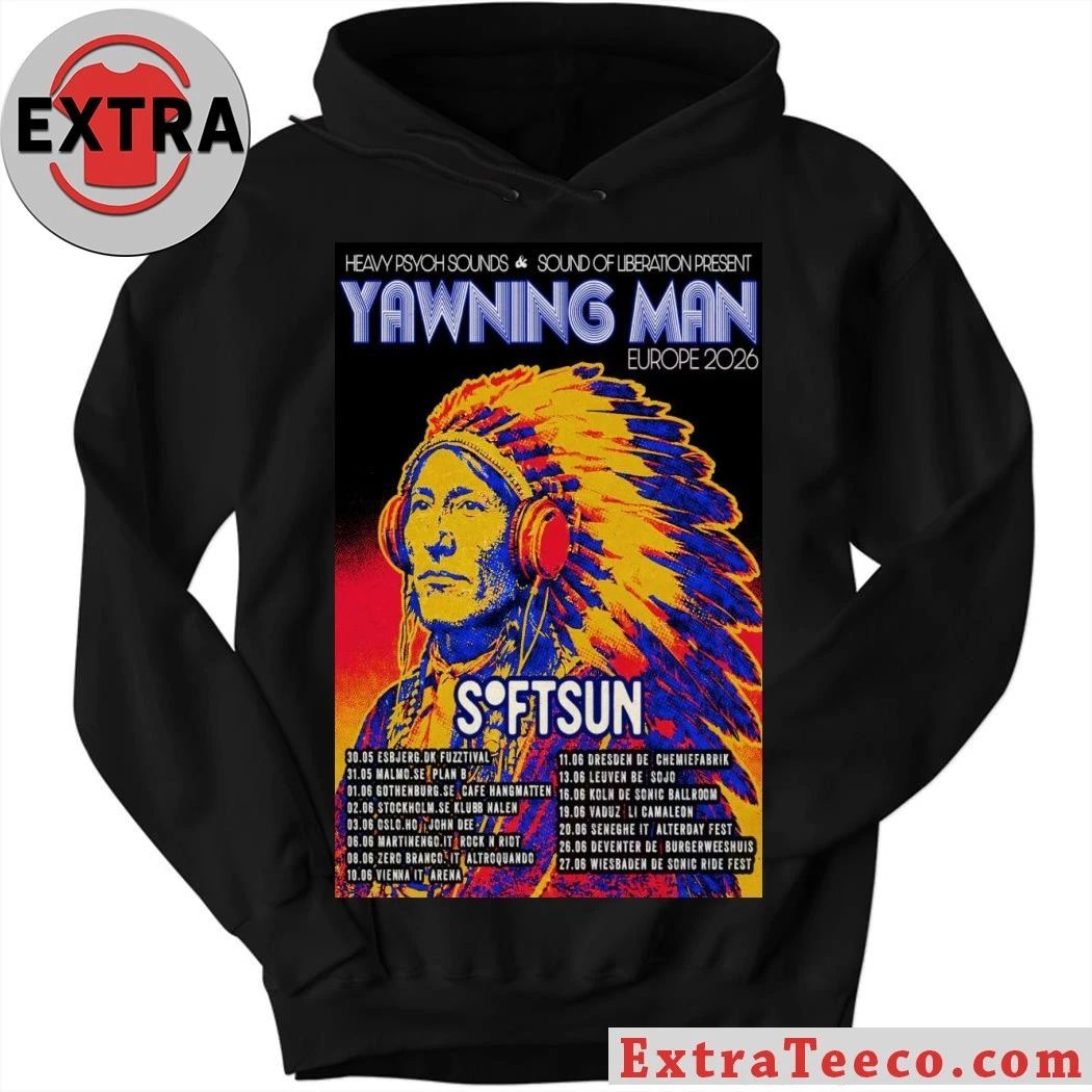 Poster Heavy Psych Sounds And Yawning Man SoftSun Europe 2026 Shirt – Perfect Gift for Men & Women
